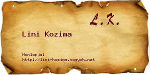 Lini Kozima névjegykártya